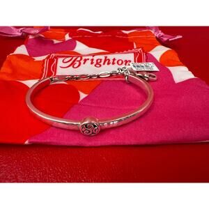 Brighton Mingle Bar Silver Tone Mingle Motif Scrolls Slender Bracelet NWT